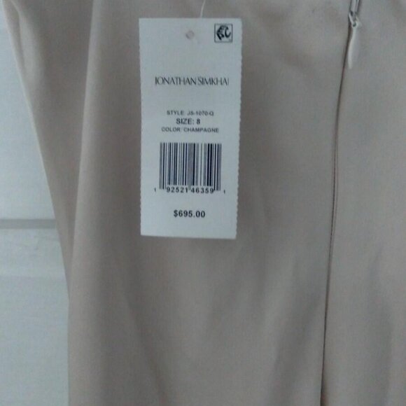 Jonathan Simkhai Signature Finley Gown Champagne - Picture 5 of 6